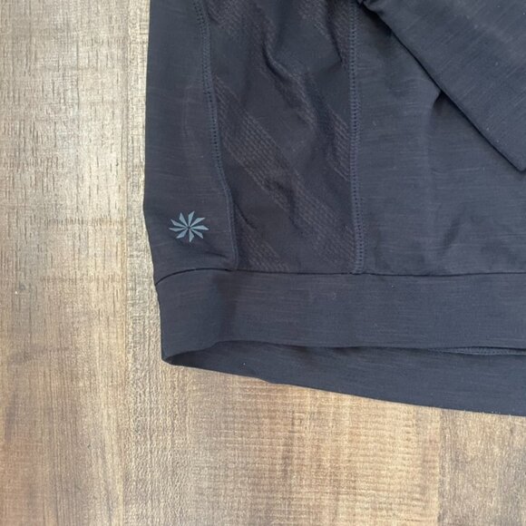 Athleta Black Long Sleeve Performance Top Size Small Activewear Shirt - Picture 5 of 8